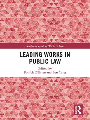 cover image of Leading Works in Public Law
